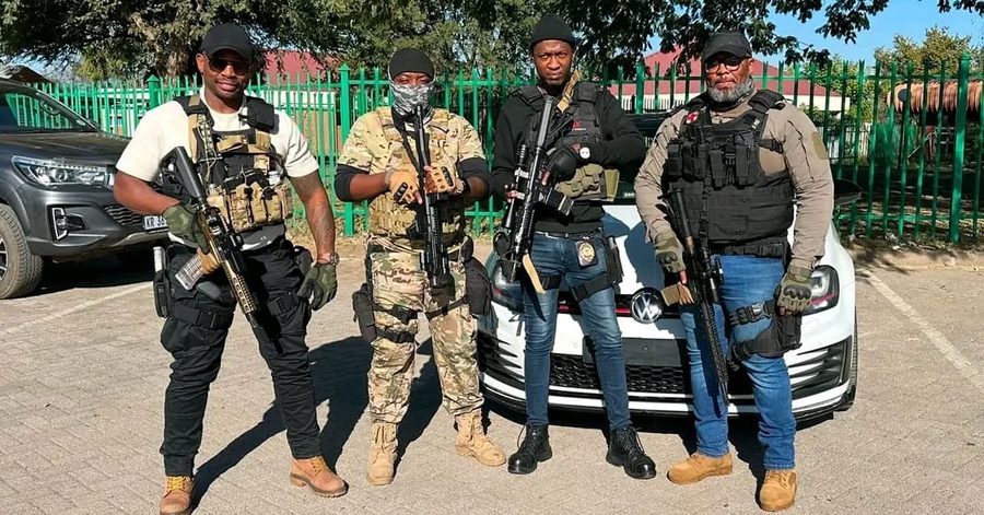 Lwazi Security tactical officers on duty